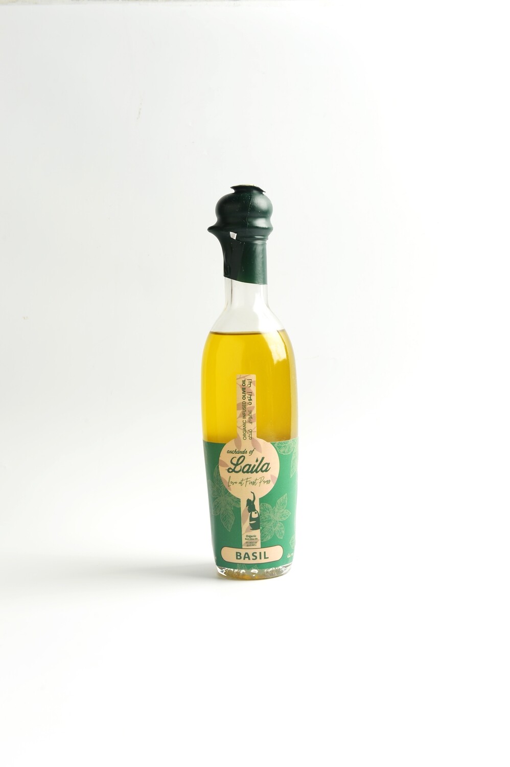 Olive Oil Infused Basil (Bottle) - Laila