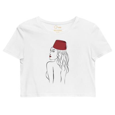 Tarboosh T-Shirt Crop Female (Pcs) - Qenz