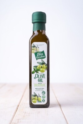 Olive Oil Infused Basil (Bottle) - Bio Garden