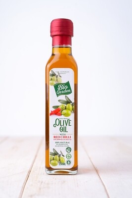 Olive Oil Infused Red Chilly (Bottle) - Bio Garden