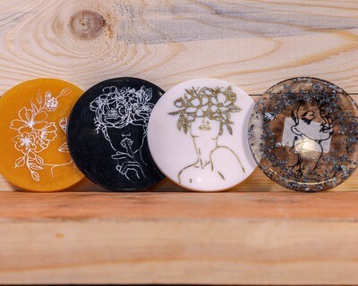 Coasters Resin Women (Pcs) - Atelier de Joelle