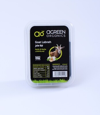 Goat Labneh Garlic And Herbs (Jar) - Agreen Organic