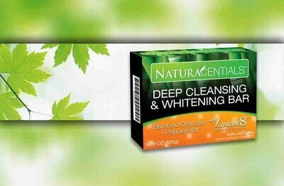 Naturacential Deep Cleansing & Whitening Bar-Bamboo Charcoal.100% Natural