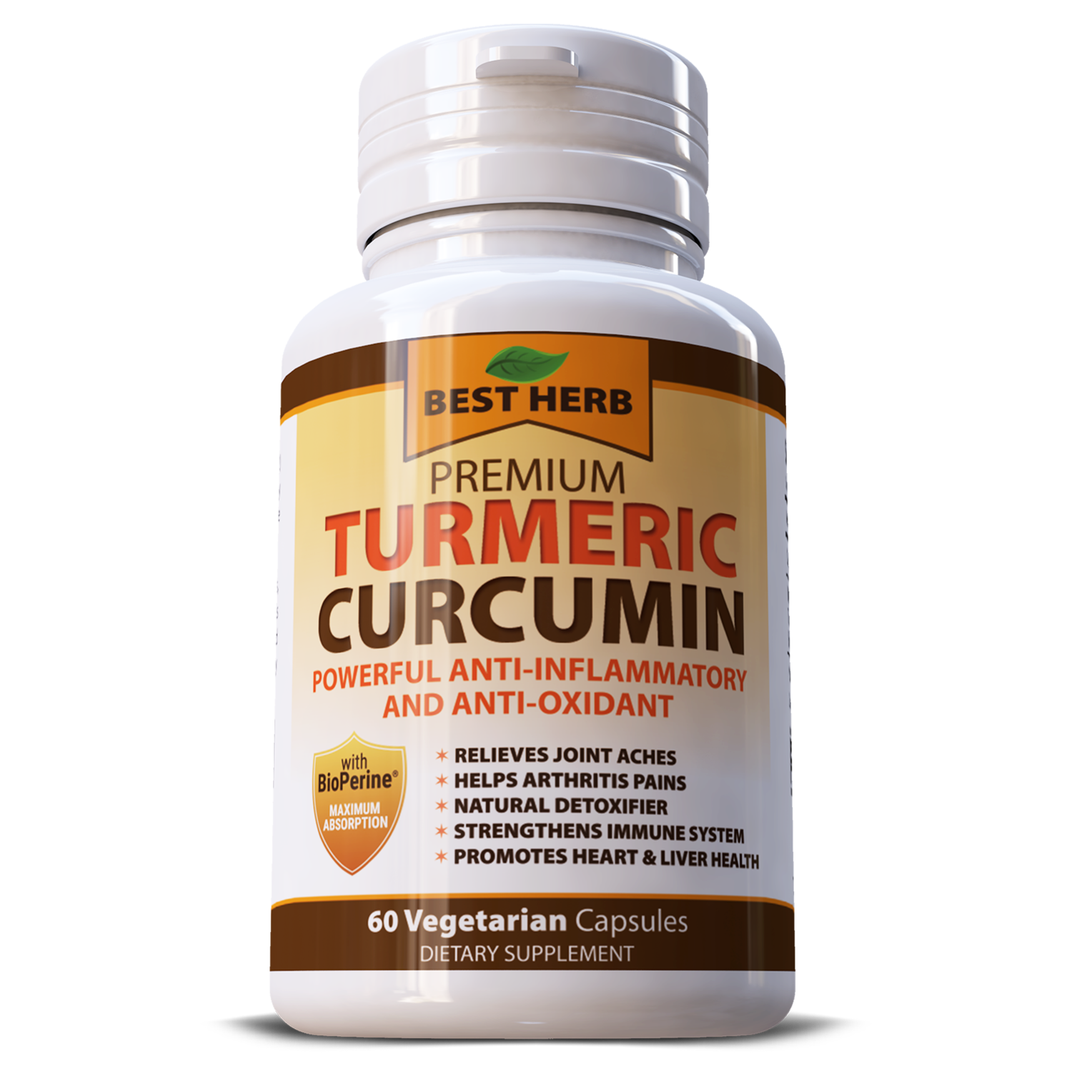 TURMERIC 95% CURCUMIN EXTRACT BLACK PEPPER  (BioPerine)  CAPSULES
