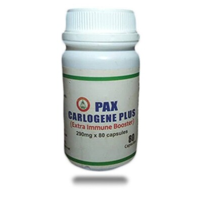 PAX CARLOGENE PLUS(Extra Immune Booster) 290mg x 80 capsules.