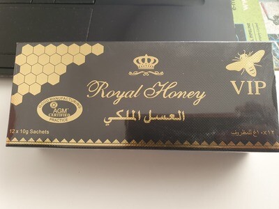 Royal Honey VIP -12 sachets (10g each) in 1 box.