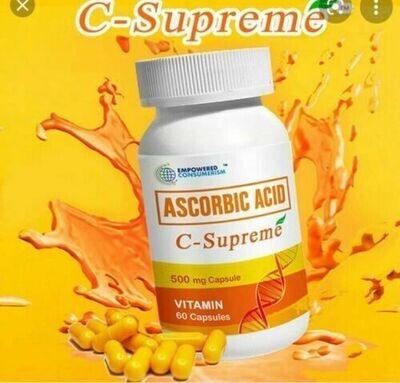 ASCORBIC ACID VITAMIN C SUPREME OF ALLIANCE IN MOTION- 500 mg 60 capsules-