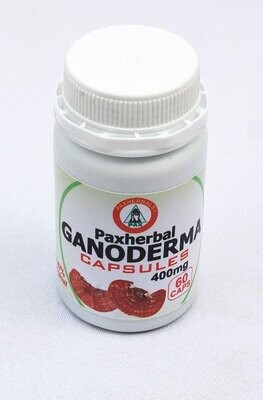 Paxherbal Ganoderma Herbal Dietary Supplement-400mg X 60 Caps