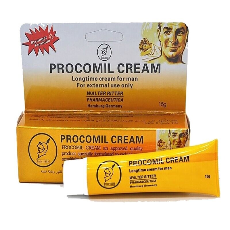 Procomil Delay Cream for Men. 15g X 100% Herbal