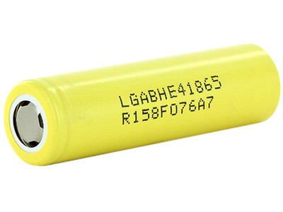 Lg He4 Battery 18650 20A 3.7V Yellow Ind