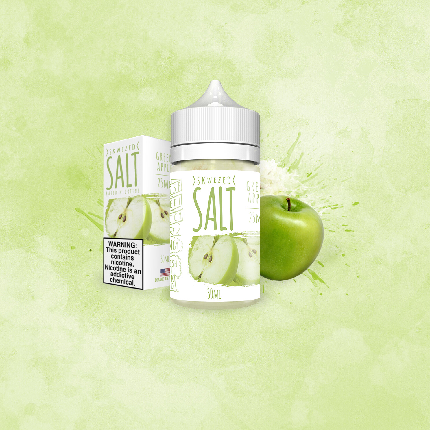 Skwezed Original Salt Green Apple 25mg 30ml