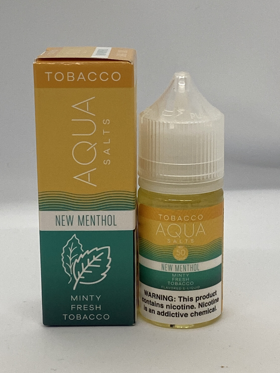 Aqua Salts Tobacco New Menthol 50mg 30ml