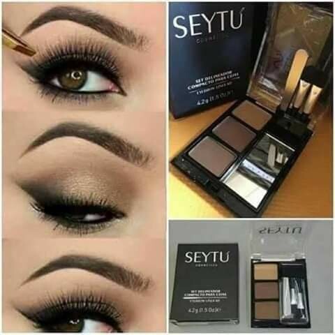 Set deliniador compacto para cejas Set deliniador compacto para cejas