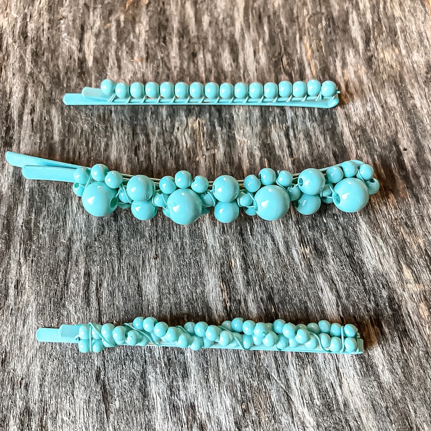 Turquoise Color Hair Pin Set of 3