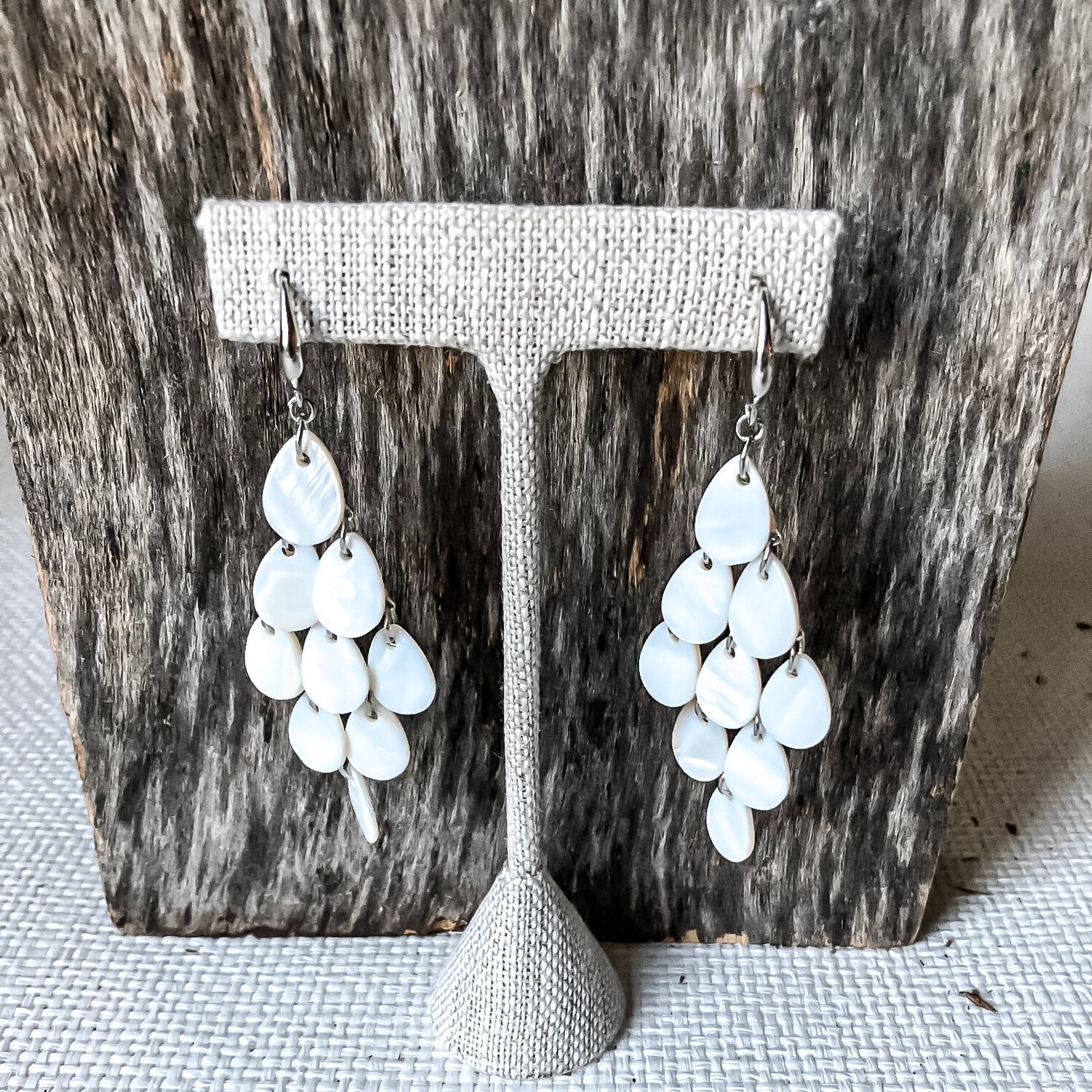 Mother of Pearl Silver Earring
