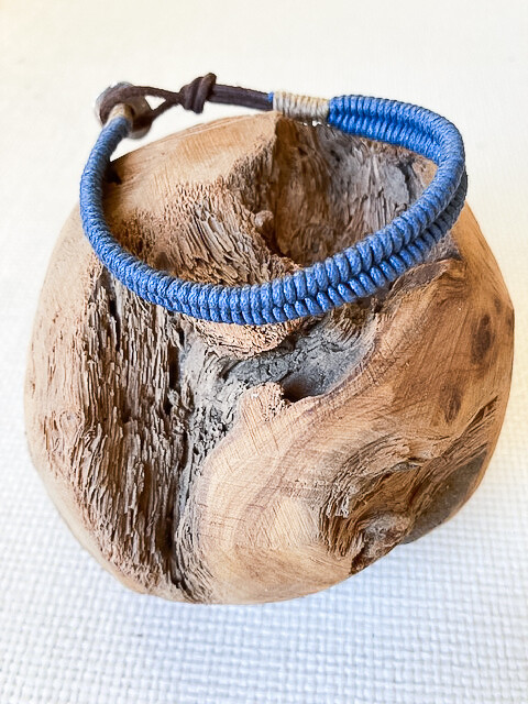 Woven Navy Bracelet