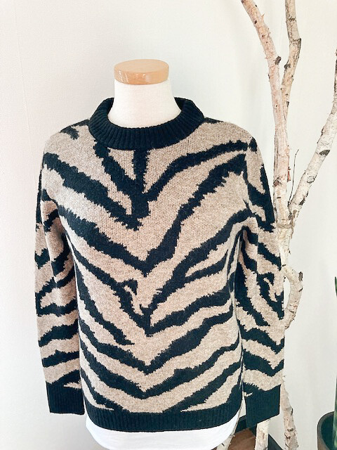Karen Kane Zebra Print Sweater