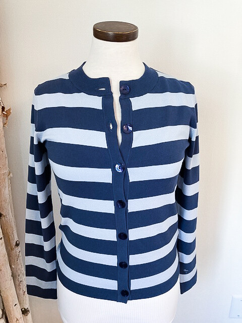 Esqualo Stripe Cardigan Sweater