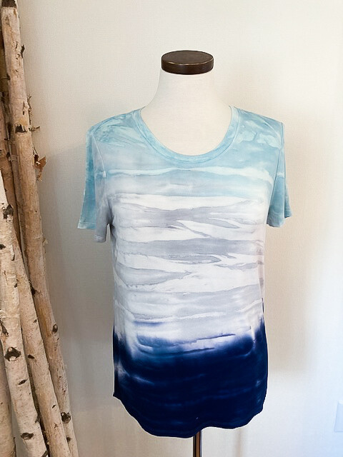TRIBAL Tie Dye Crew Neck Tee