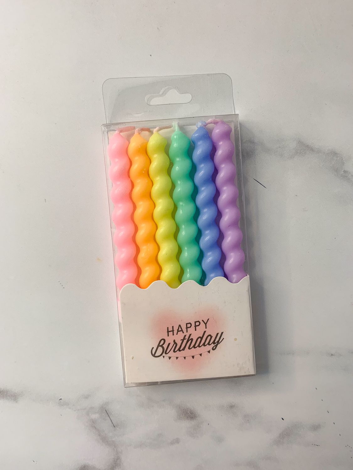 Pastel Candles (pack of 6)