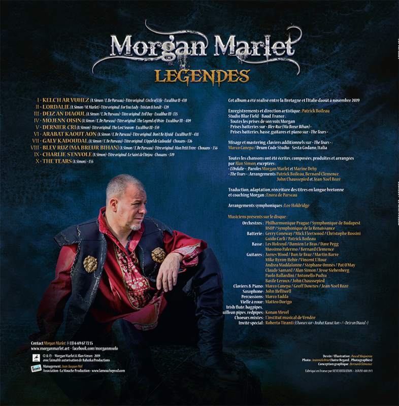 LP 33t vinyle LÉGENDES - Morgan Marlet