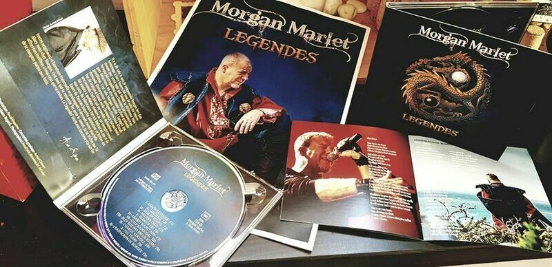 Pack CD + LP 33t vinyle LÉGENDES - Morgan Marlet Pack CD + LP 33t vinyle LÉGENDES - Morgan Marlet