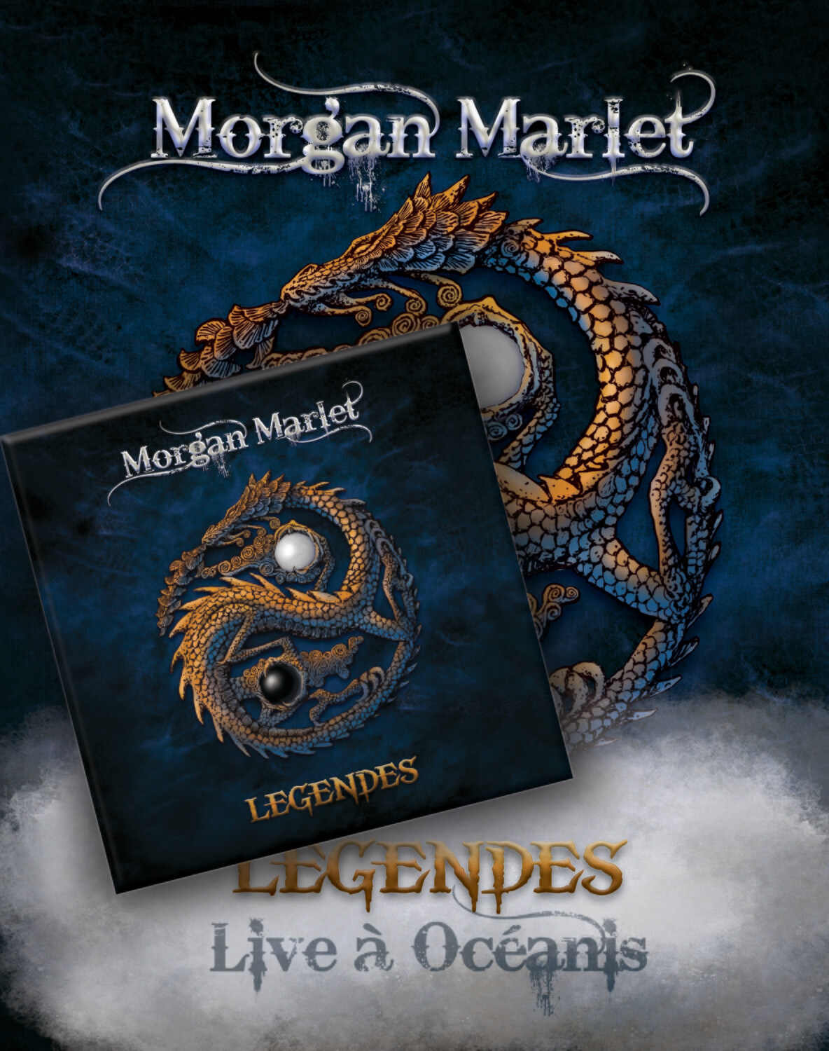 Pack DVD + CD (ou LP 33t vinyle) LÉGENDES Morgan Marlet