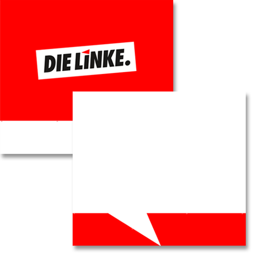 Hochhalteplakat &quot;Sprechblase&quot;