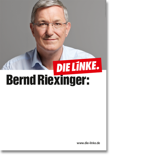 Eindruckplakat "Bernd Riexinger"