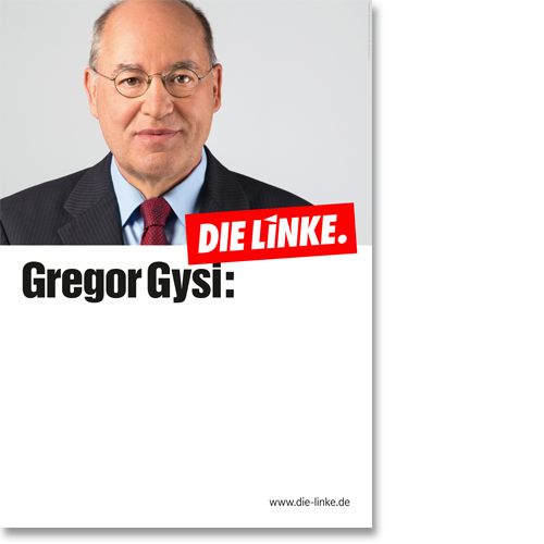 Eindruckplakat "Gregor Gysi"