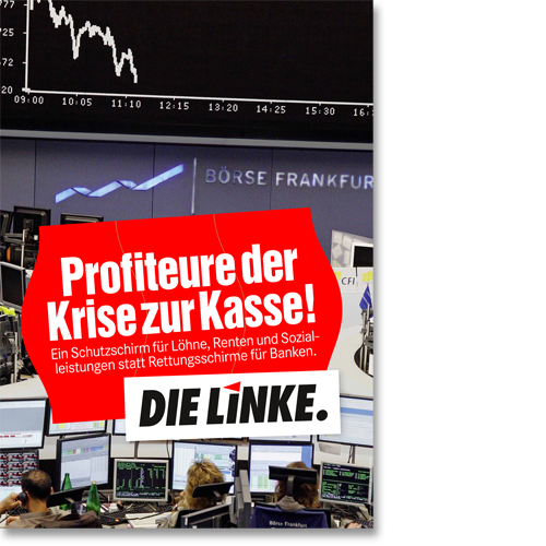 Plakat &quot;Eurokrise&quot;