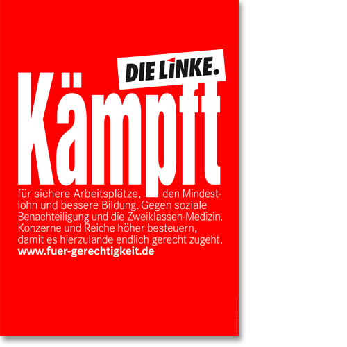 Plakat &quot;Kämpft&quot;