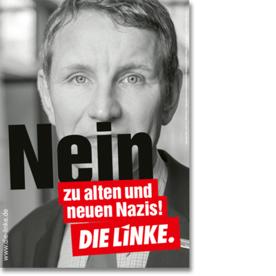Plakat "Nein zu alten und zu neuen Nazis!"