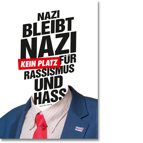 Plakat &quot;Nazi bleibt Nazi&quot;