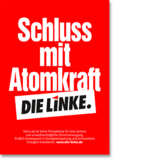 Plakat &quot;Schluss mit Atomkraft!&quot;