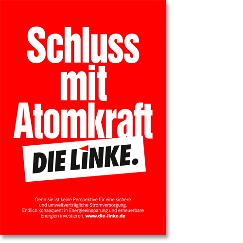 Plakat &quot;Schluss mit Atomkraft!&quot;
