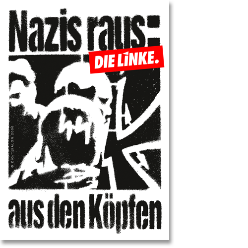 Aufkleber "Nazis raus: aus den Köpfen"