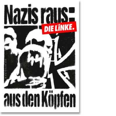 Aufkleber "Nazis raus: aus den Köpfen"
