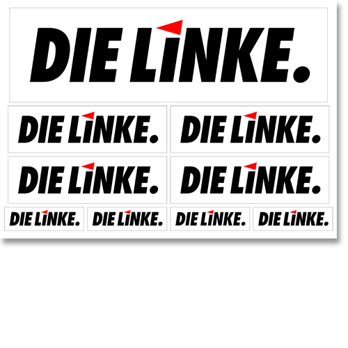 Aufkleber-Set &quot;DIE LINKE.&quot;
