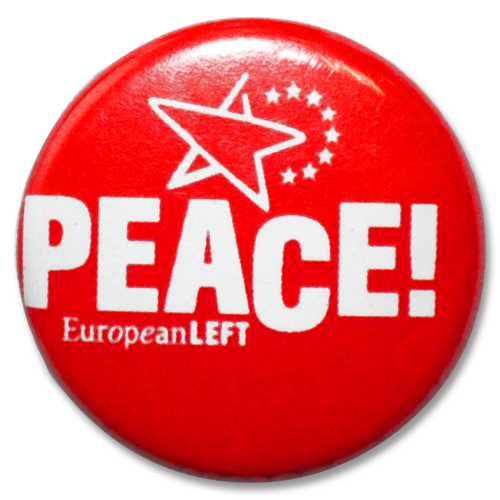 Button European Left &quot;Peace!&quot;