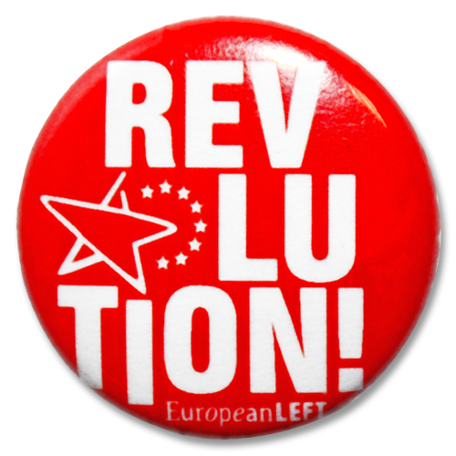 Button European Left &quot;Revolution!&quot;
