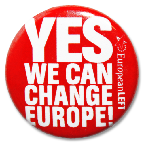 Button European Left &quot;Yes We Can Change Europe!&quot;
