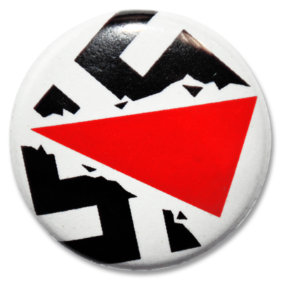 Button "Zerbrochenes Hakenkreuz"