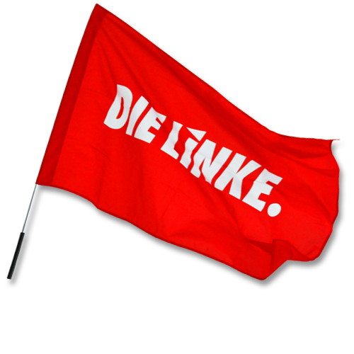 Fahne "DIE LINKE.", groß, ohne Stab