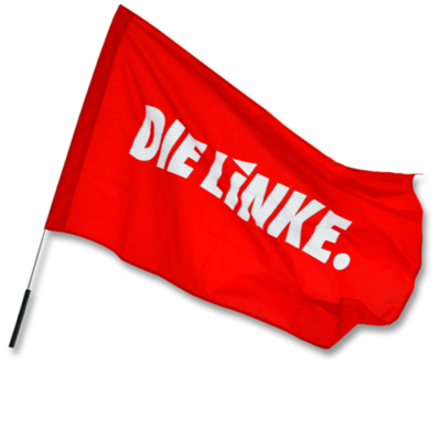 Fahne "DIE LINKE.", ohne Stab