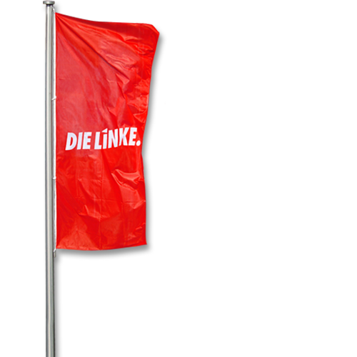 Mastfahne &quot;DIE LINKE.&quot;