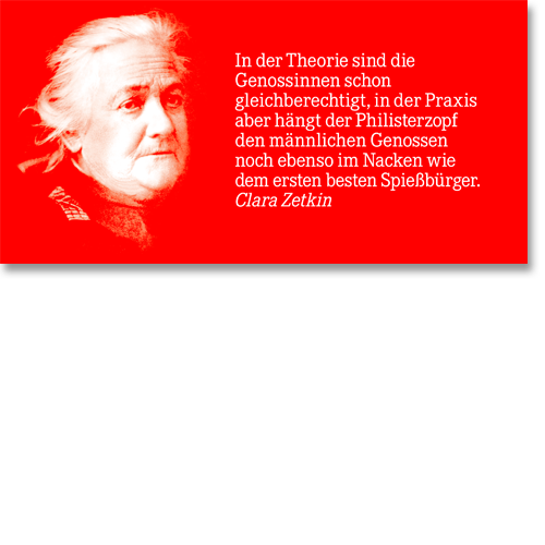 Frauentagskarte &quot;Clara Zetkin&quot;
