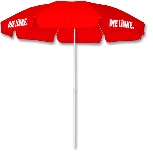 Sonnenschirm &quot;DIE LINKE.&quot;
