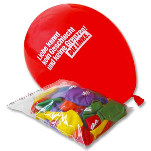 Luftballon-Set &quot;Liebe&quot; DIE LINKE.