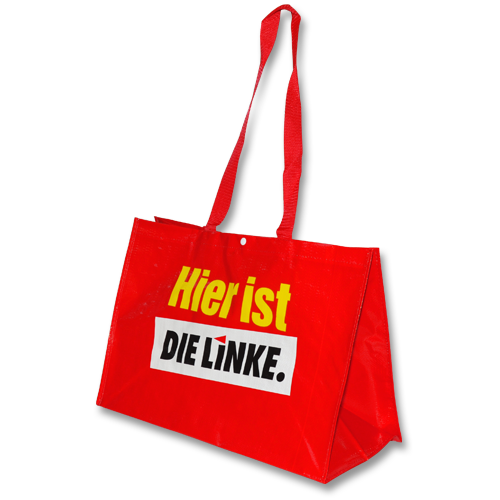Verteiltasche &quot;Hier ist DIE LINKE.&quot;